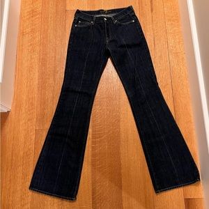 7 For All Mankind Dark Blue Boot Cut Jeans